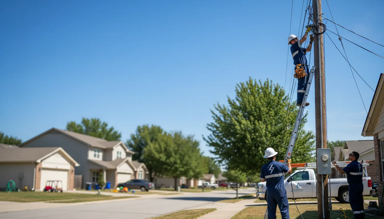 Residential electrician providing installation services in Milford, IL